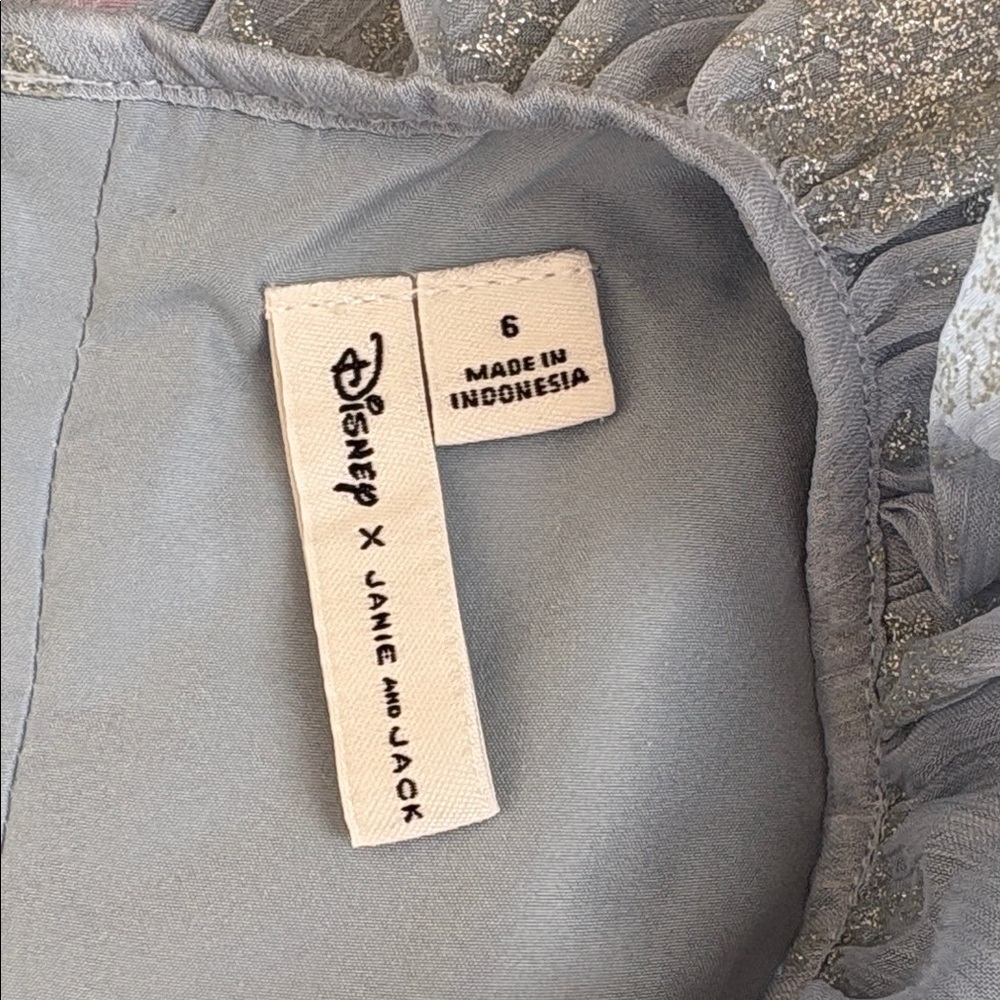 Disney x Janie and Jack Blue Gray Elsa Dress - Picture 4 of 8